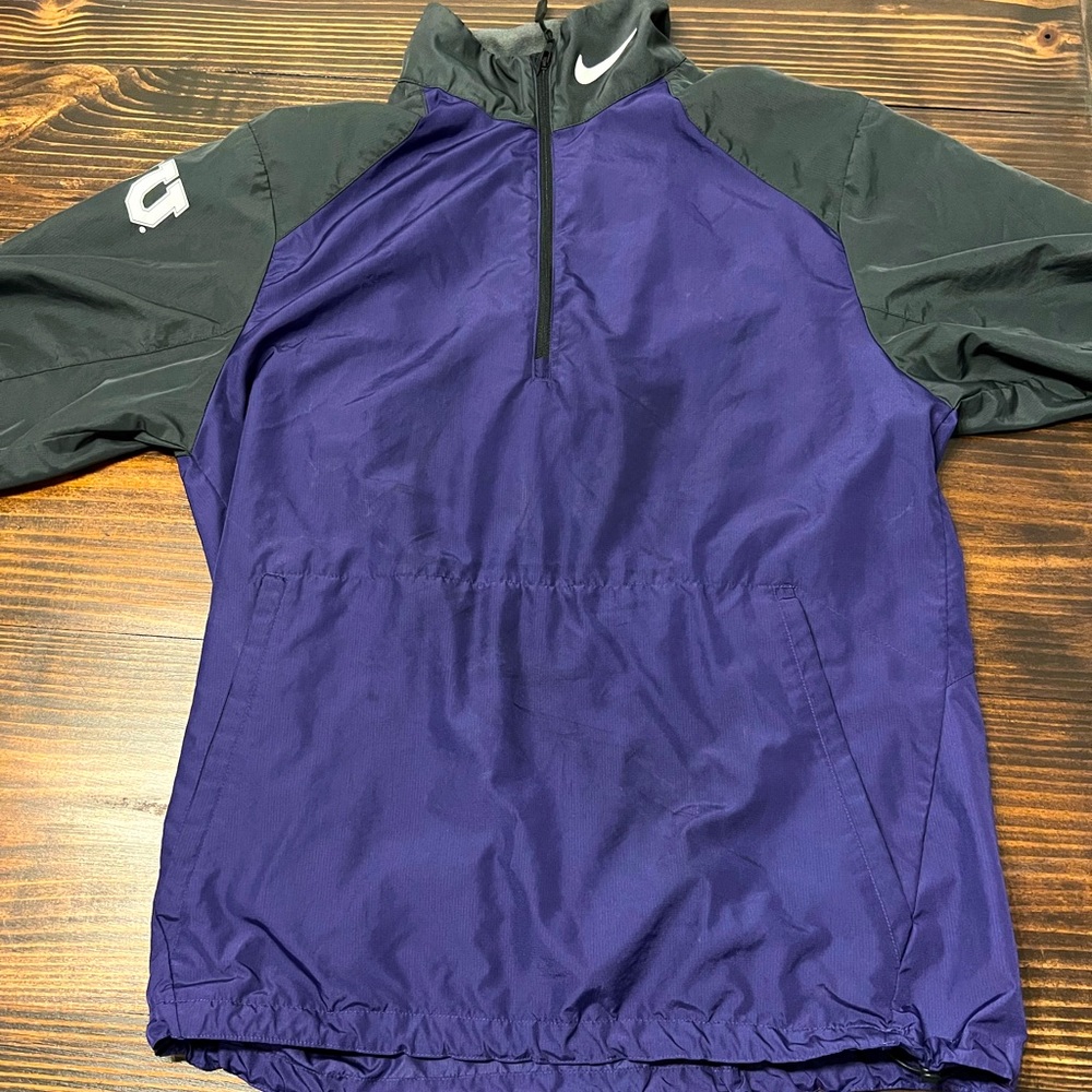 Mens Nike small TCU windbreaker